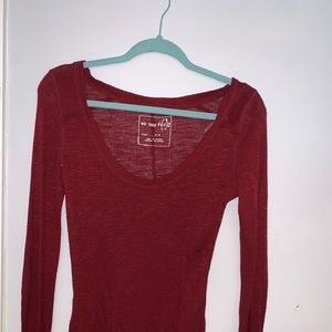 Free People burgundy sweater!